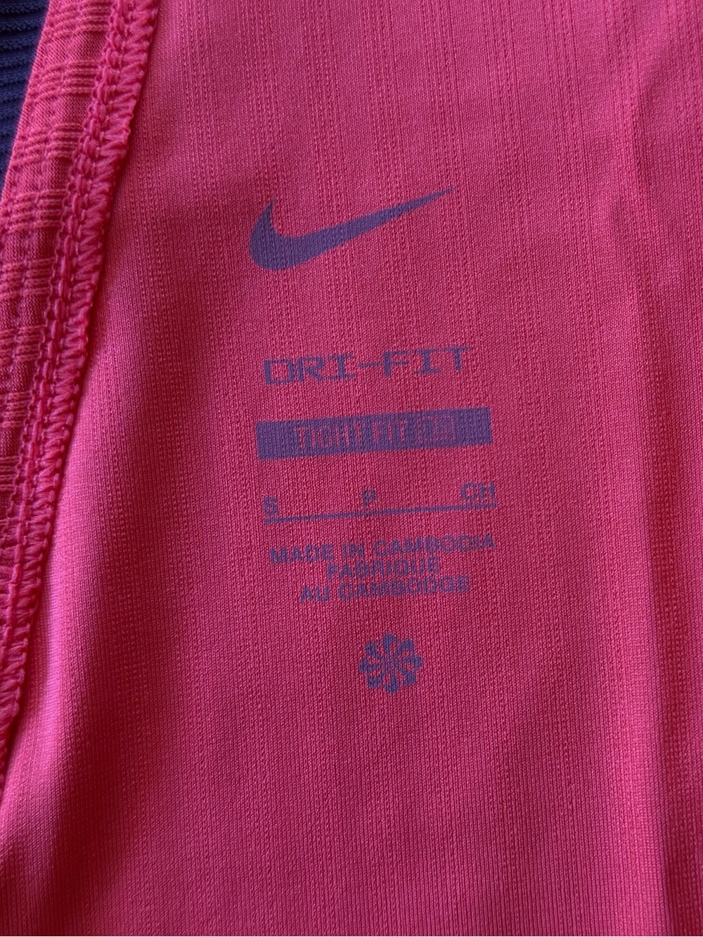 Nike Court Slam Women's Dri-FIT Ribbed Tennis Tank Top - Red with Burgundy Trim - Picture 4 of 5